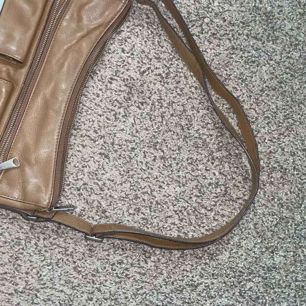 FOSSIL Purse Brown Leather Cow Hide Shoulder Bag